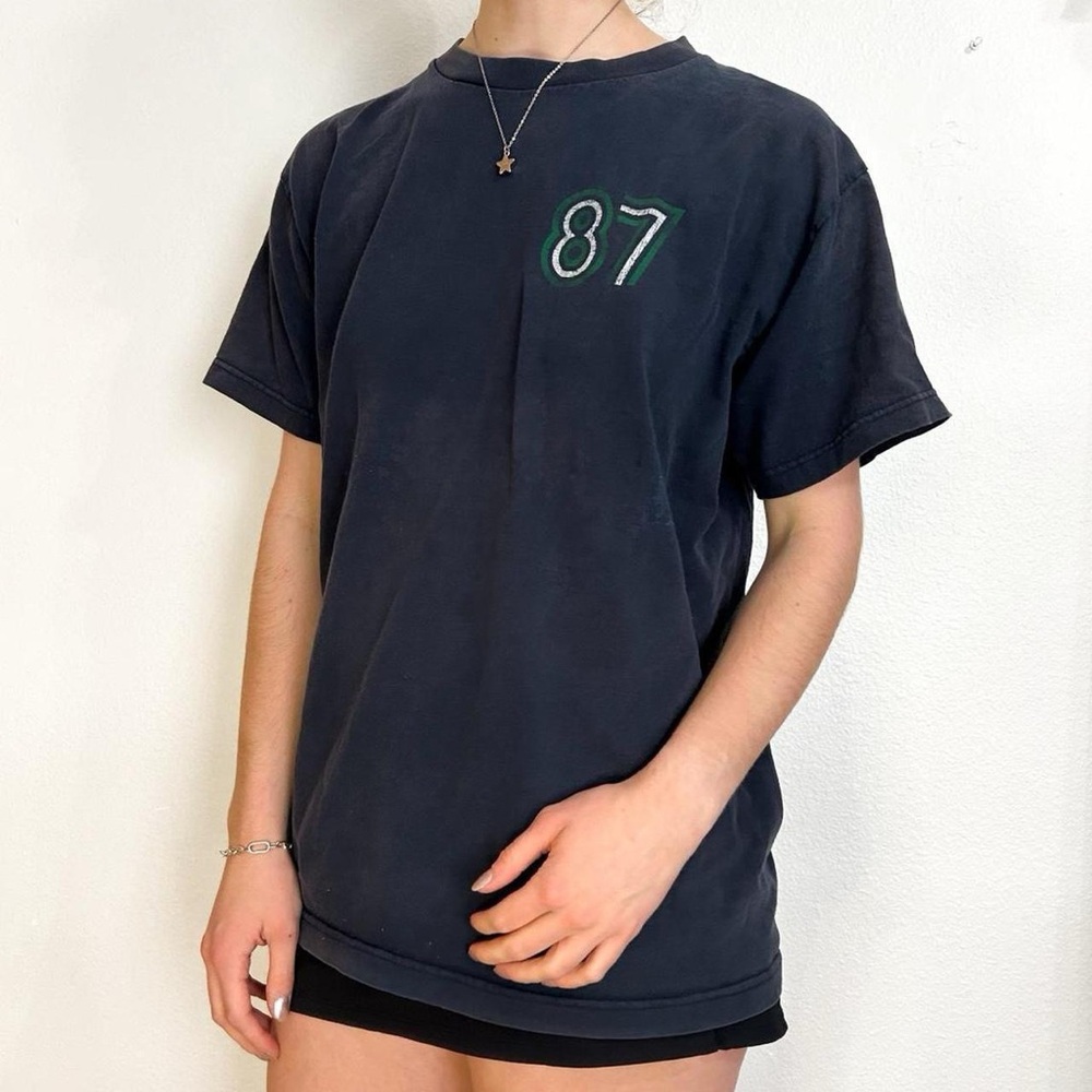 blue aero navy y2k t-shirt